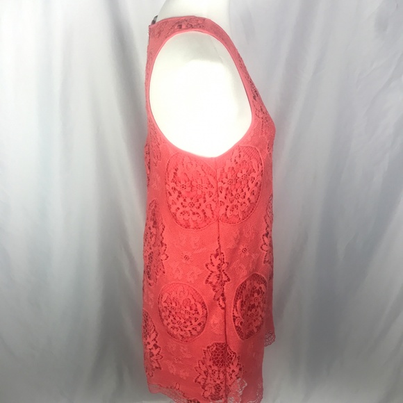 Tart Embroidered Lace Shift Dress, Sleeveless Pink - Picture 2 of 3